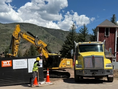 Construction underway at the Lift One base, Summer 2026 · Photo: Lea Novgrad